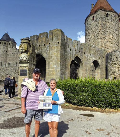 Charlie and Seri Davis of La Grange took The Record to Carcassone, France, a medieval city from the 12th-13th centuries. The Romanesque and Gothic architecture includes ramparts, towers, and a draw bridge to fend off the enemy. The Basilica of Saint-Nazaire and Saint-Celse are within the walls amongst restaurants, boutiques, and a hotel. It is definitely a ‘bucket list’ destination.