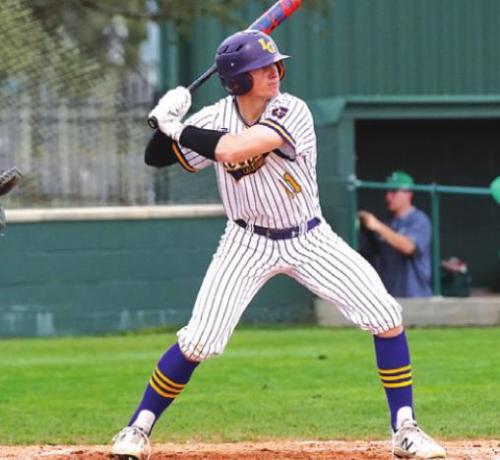La Grange’s Kadyn Hall batting earlier this season. Photo by Tom Wood
