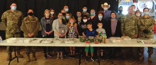 Students from Ms. Novak and Ms. Shimek’s class prepared lunch for the military personnel, volunteers and County staff who assisted at the drive-through vaccine clinic at the Fairgrounds in La Grange last Friday. Photo by Andy Behlen
