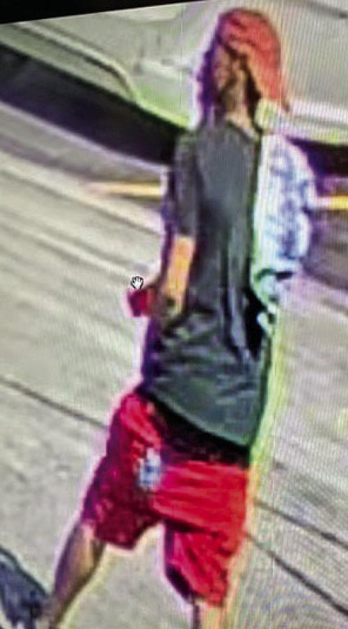 A surveillance camera captured this image of a suspect whom police believe stole a pickup on N. Jackson St. in La Grange Wednesday.