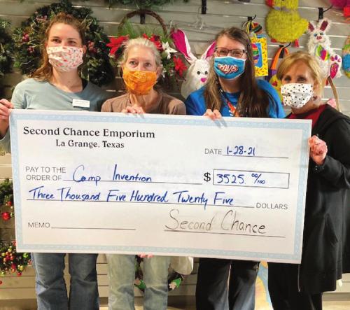 Second Chance Donates to Camp Invention