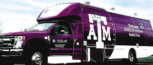Here’s a photo of the Texas A&amp;M School of Nursing Mobile lab.
