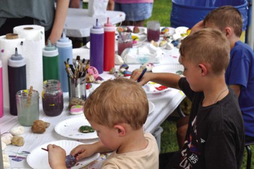 Children’s Booth at Artwalk.