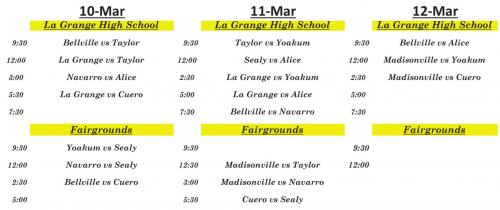 La Grange Varsity Baseball Tournament This Week