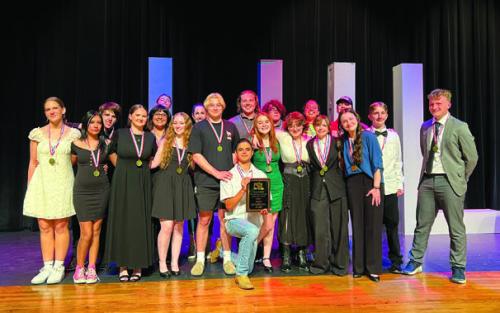 The La Grange High School One Act play cast and crew.