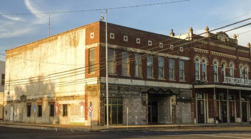 City employees moved from the building in 2024 after structural issues were discovered following some heavy rain events. It has since been stripped of its modern facade.