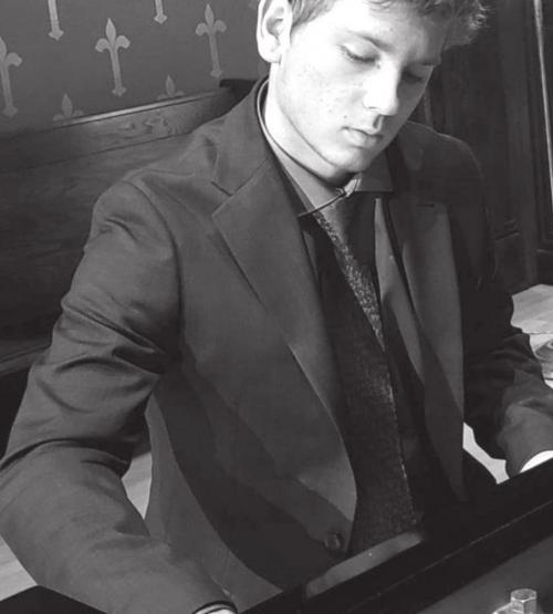 Miles Gillette-Bockhorn won the Baylor University Concerto Competition in the keyboard division.