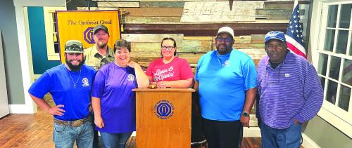 Optimist Cub board members posed for this photo at a recent meeting at their new headquarters at the Old AMEN food pantry building at 805 Mode Lane in La Grange. Left to right, Joshua Steele, Ryan Steele, Christie Steele, Misty Touchet, Quincy Hutchinson and Jeff Kelly. Photo by Jeff Wick