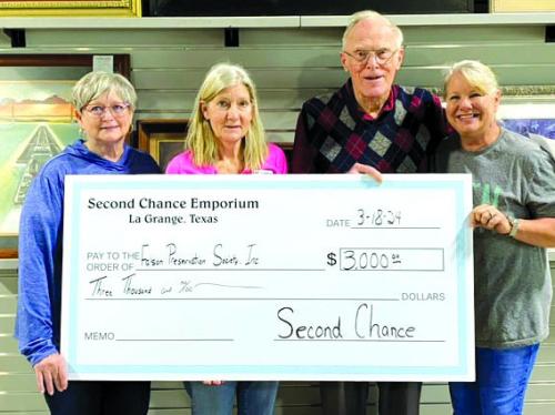 Second Chance Donates to Faison Society