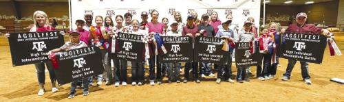 Pictured front from left: Coach Kaci Carrales, Joesph Carrales, Adalyn Carrales, Kinley Kutac, Alexis Berckenhoff, Kaisley Janecka, Tatum Fritsch, Crockett Guenther, Dylan Zweschper, Rilan Karisch, Tate Fritsch, Hudson Holub, and Emma Zweschper; back row: Coach JoJo Carrales, Addison Berckenhoff, Logan Poncik, Holden Holub, Laramie Laake, Hailey Janish, Peyton Gilchrest, Rheagan Karisch, Julia Melton, Hayleigh Pizzitola, Abigale McBride, and Abraham McBride.