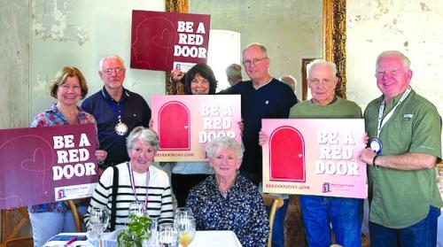 Round Top Lions Tell Story of The Red Door