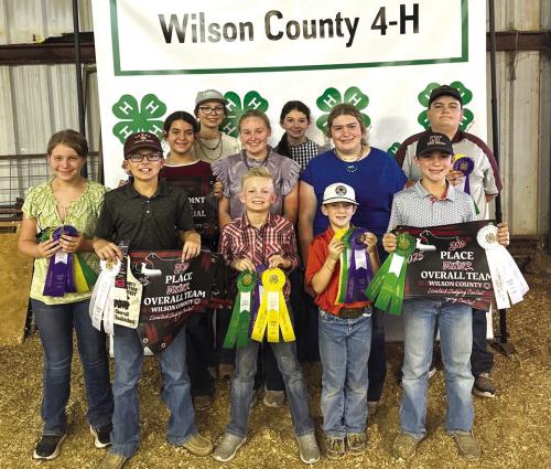 Pictured front from left: Hayleigh Pizzitola, Tate Fritsch, Joe Carrales, Rowdy Guenther, Crocket Guenther; middle row: Adalyn Carrales, Julia Melton, Rheagan Karisch; back row: Tatum Fritsch, Laramie Laake, Rilan Karisch.