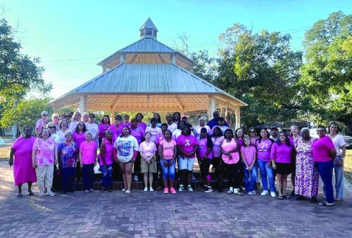 About 75 people attended the event at the library on Wednesday, Oct. 15.