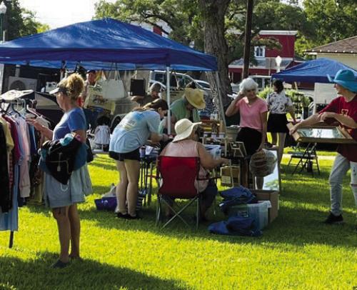 City-wide garage sale on the square.