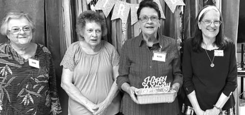 November birthday celebrants include Gini Berwick, Janice Kutac, Alice Fajkus and Monica Dunsworth. Happy Birthday to all.