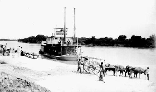 No photos or sketches exist of Kate Ward, but this would be a close resemblance. In the early years, the Colorado in Texas came to be a highway of commerce.