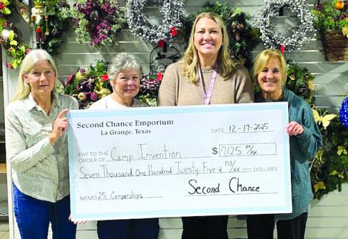 Second Chance Donates to Camp Invention