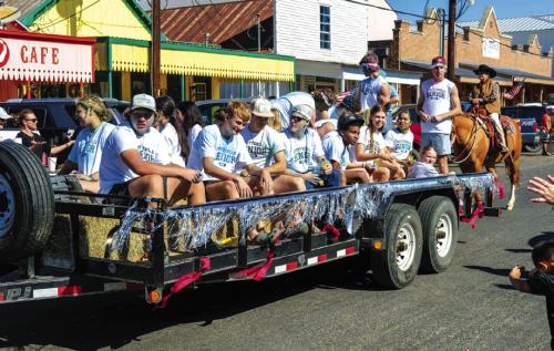 The Fayetteville High School senior class rode on the last float in the Lickskillet Parade Sunday morning in downtown Fayetteville. We’ll have more photos from Lickskillet in an upcoming edition of The Record. Photo by Andy Behlen