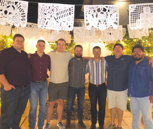 Pictured are the Sampuesana 7: (from left) Bryce Moerbe, Weston Wick, Chris Raborn, Laken Grimes, Kyle Hartmann, Jaston Davis and Carlos Guevara.