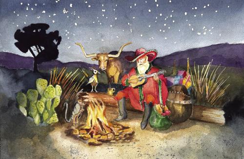 “Kris Kringle’s Campfire Carols” by Susan Pape.