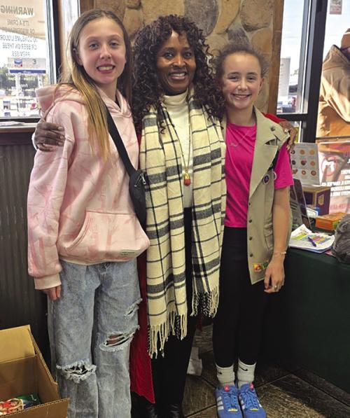 Girls Scout Get a Surprise Visitor
