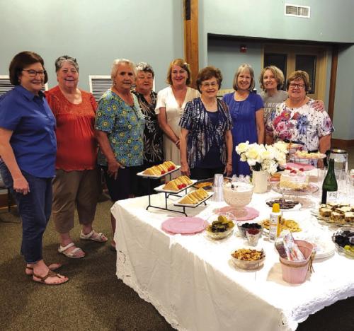 The Ladies Group at Holy Cross Lutheran in Warda enjoyed a wedding-themed party at their recent meeting. Julia Kappler even wore her recent wedding dress. A good time was had by all.
