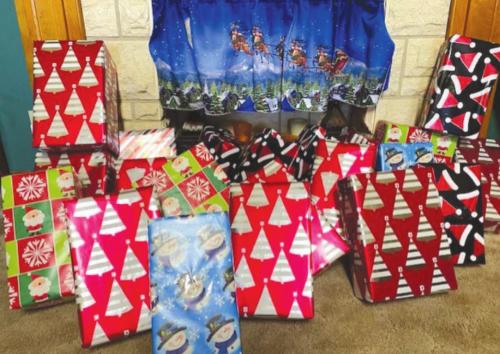 Gifts collected by CDA No. 1962 members donated to the Christmas at Sea project.