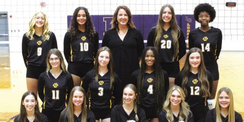 The La Grange volleyball team shared the district title with Giddings.