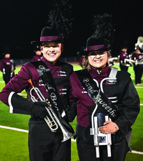 The Flatonia Bulldog Band named Senior Colt Marler as Band Beau and Senior Edna Soto as Band Sweetheart for 2023. Photo by Stephanie Steinhauser