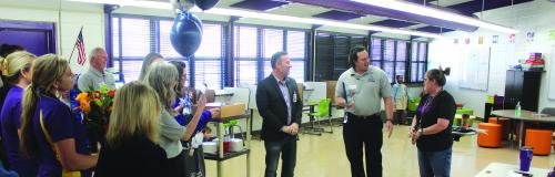 Gilbreath Surprised With Regional Teacher of the Month Award