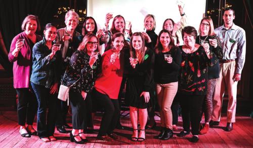 Some of the attendees at this year’s Turtle Wing Toast.