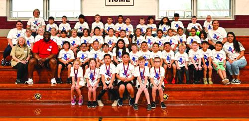 Flatonia Elementary Second grade class participated in The 2023 Fayette County Helpers Jumping Journey Jump rope contest on Tuesday. Photo by Stephanie Steinhauser