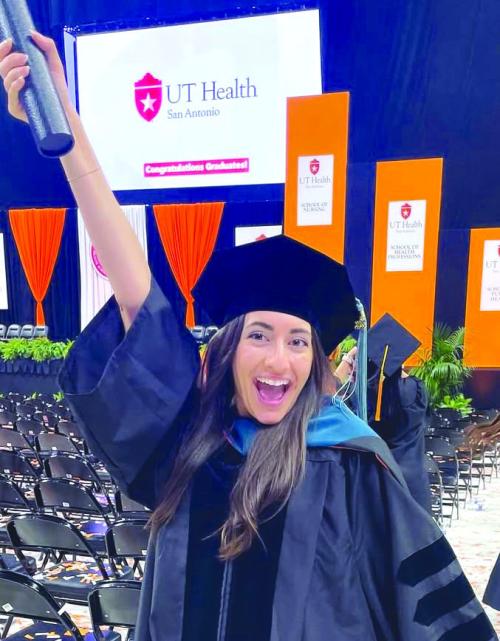Abby Steinhauser-San Miguel graduated May 17, 2025, from UT Health Science Center at San Antonio with a Doctor of Occupational Therapy. Abby is a 2016 La Grange High School graduate and will reside/work in the Georgetown area.
