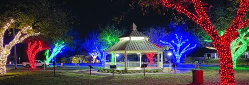 For the second year in a row, La Grange city workers have transformed the public library park into a holiday lighted wonderland.
