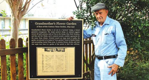 New Signs in Garden That is Homage to Quilting