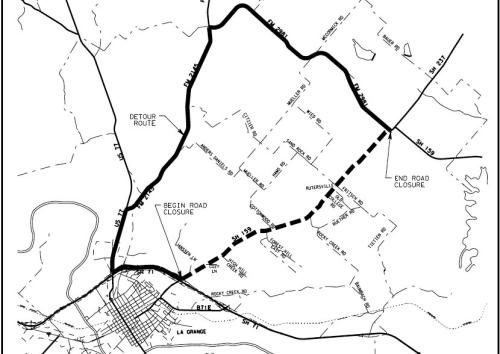 TxDOT plans to rehabilitate SH 159 from La Grange to the Fayetteville “Y” starting on June 3. Motorists can avoid the road closures by following the detour map above.