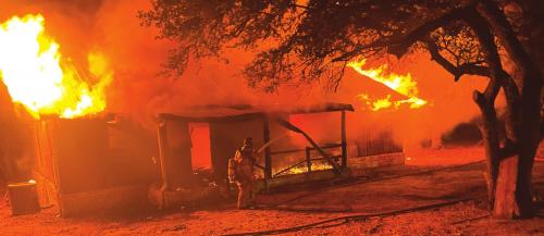 Barbeque Pit Suspected Cause of Fire