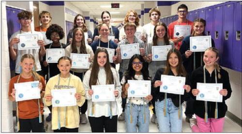 LHS Students Inducted Into Math Honor Society