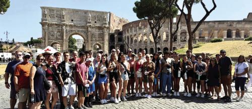 Melody McKee led local students and adults on this trip to The Roman Colosseum in Rome, Italy