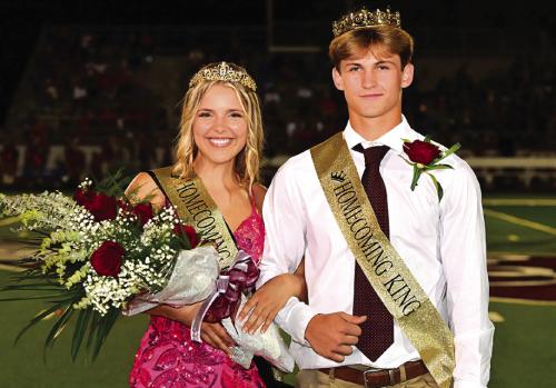 Flatonia High School crowned Brooke Friedrich and Titan Targac as the 2024 Homecoming King and Queen Friday night during the football game. Photo by Stephanie Steinhauser
