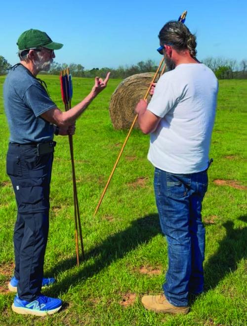 A fellow named John taught me how to use the atlatl for throwing spears. I think I could kill a deer with one, if I had to.