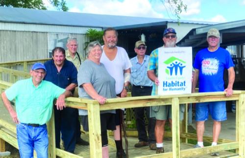 Texas Ramp Project volunteers recently completed this 56-ft. ramp on U.S. 77 north of Schulenburg.