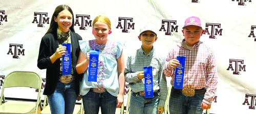 1st Place Junior Team: Alexis Berckenhoff, Kaisley Janecka, Crockett Guenther, and Abraham McBride.
