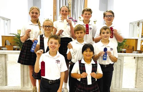 Demonstration Division: (front, from left) Brody Lewis, Rebeca Camacho, (middle) Penney Bartek, Kasen Zbranek, Gage Smrkovsky (back) Tenley Zbranek, Caroline Bartek, William Herzik and Patrick Taylor.