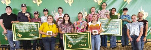 Pictured front from left: Rheagan Karisch, Addison Eichler, Hailey Janish, Peyton Gilchrest, Julia Melton and Coach Kaci Carrales; back row: Rilan Karisch, Holden Holub, Hudson Holub, Tate Fritsch, Laramie Laake, Kaisley Janecka, Tatum Fritsch, Adalyn Carrales, and Crockett Guenther.
