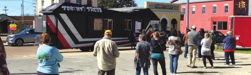 Torchy’s Taco Truck was in La Grange Monday