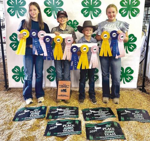 3rd Place Junior Team: Addison Berckenhoff, Tate Fritsch, Joe Carrales, and Julia Melton.
