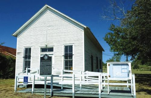 Constructed in 1890, the Muldoon courthouse is one of six precinct courthouses that were built in Fayette County. Over the years, it has been used as a mattress factory, canning kitchen, site for quilting bees, voting location, community meeting place and a museum.