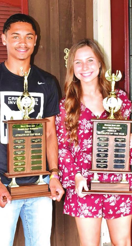 La Grange Athletes of the Year Presented with their Trophies