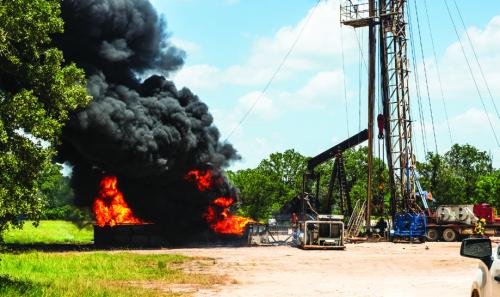One Injured As Fire Breaks Out At Oil Well Site